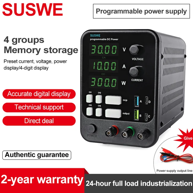 300W 360W  DC Regulated Lab Power Supply Adjustable 30V 10A Laboratory 60V 5A 120V 3A Voltage Regulator Stabilizer Bench Source