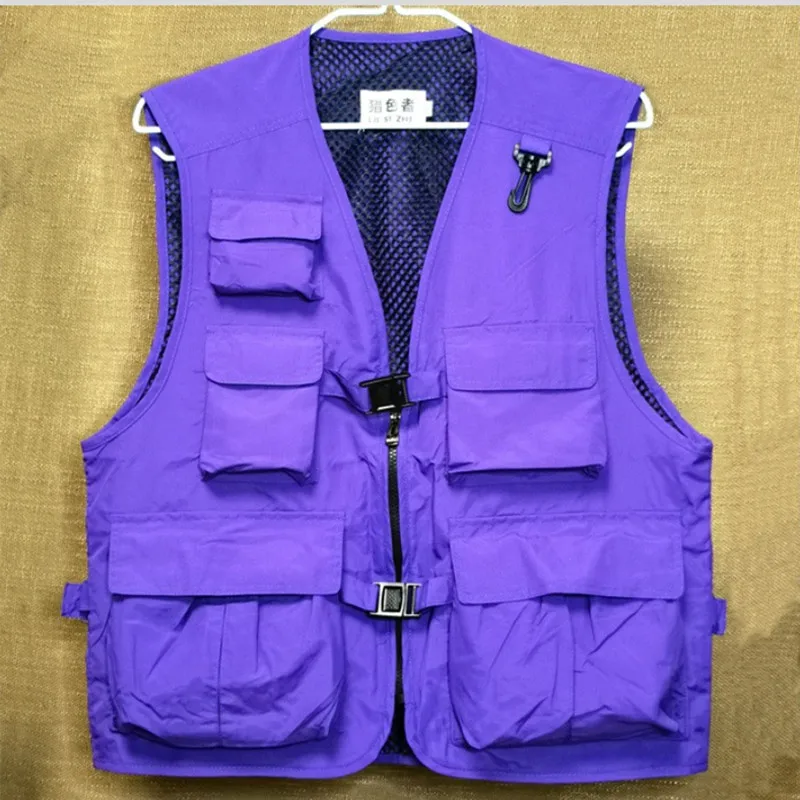 SECURITY' Embroidered & Printed Black Tactical Multi Pocket Vest