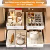 3pcs/set Pull out Cabinet Organizer 21" Deep Heavy Duty  Slide out Drawers for Kitchen Cabinets with Adhesive 1 Pack Adjustable 2