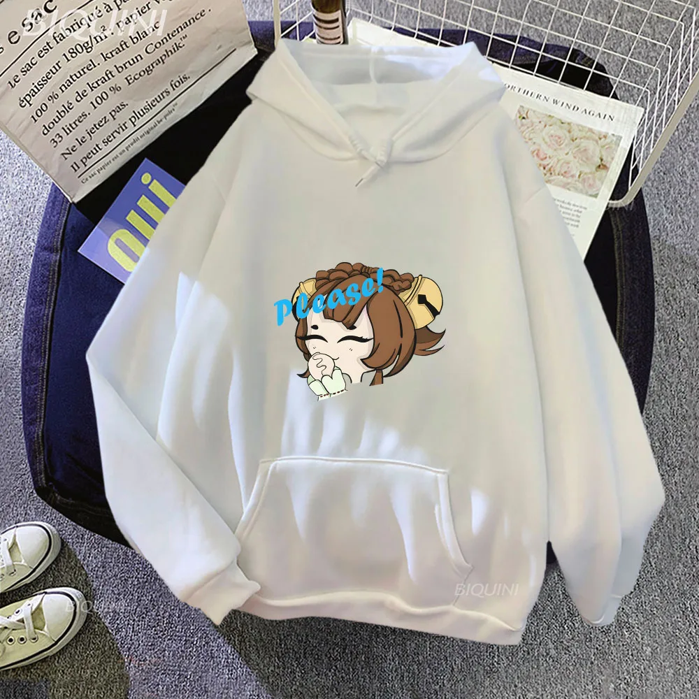 

Yao Yao Please Anime Printed Hoddies Hot Game Genshin Impact Long Sleeve Clothing for Men Women Harajuku Oversized Sweatshirt