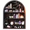 Wood Storage Shelf - Stylish And Practical Wall Shelf, Crescent Sun And Moon Crystal Shelf 3