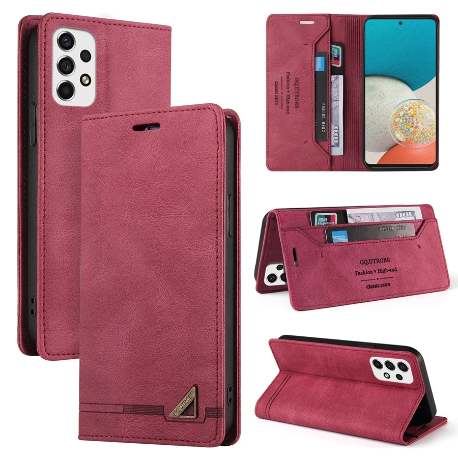 Anti-theft Flip Leather Wallet Case For Samsung Galaxy A05s A06 A07 A13 A14 A15 A16 A17 A26 A34 A35 A36 A52 A53 A54 A55 A56 A71