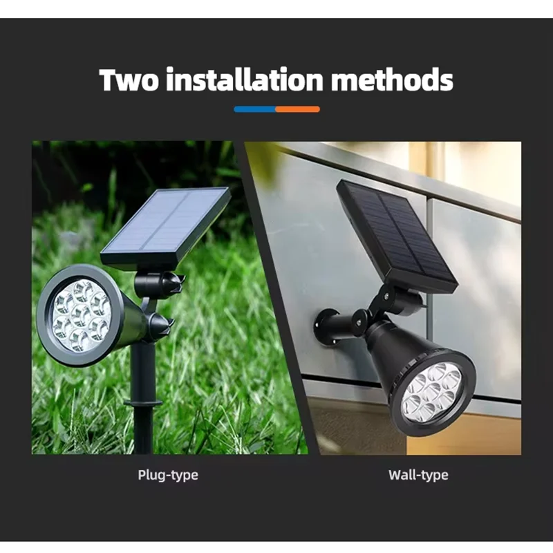 Unique Design 18 Led Rgb Spot Light Waterproof Garden Led Solar Stake Spotlight For Pathway Landscape Lawn Outdoor Decor 3