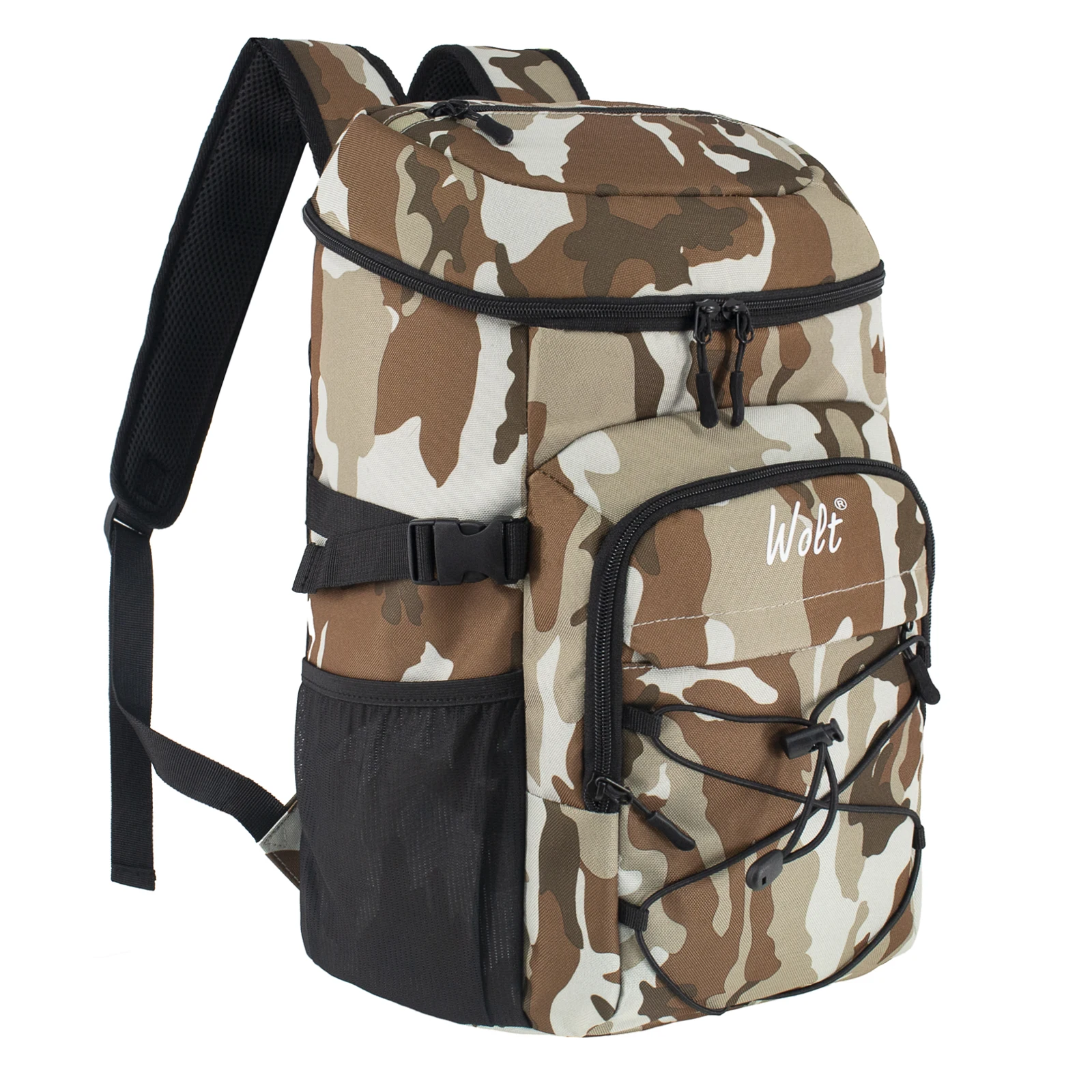 WOLT| Backpack Coolers with Removable Linner Leak Proof Insulated Small Lunch Backpack for Men Work with Bottle Opener