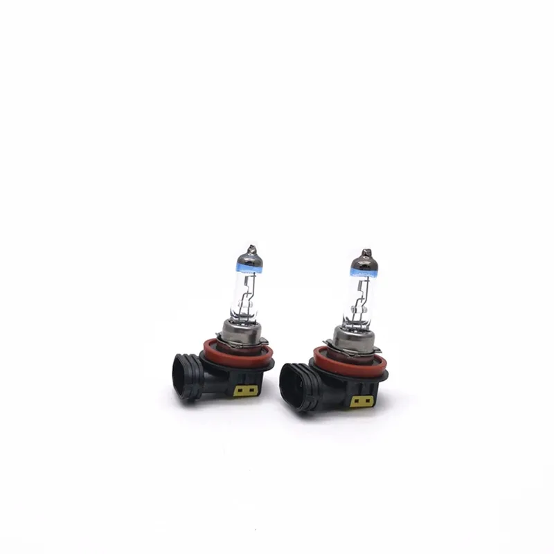 2개입 H8 플래티넘 헤드 12V55W 자동차 전구 3800K 자동차 할로겐 전구 헤드라이트 램프 상향등 및 하향등 안개등 전구 웜옐로우