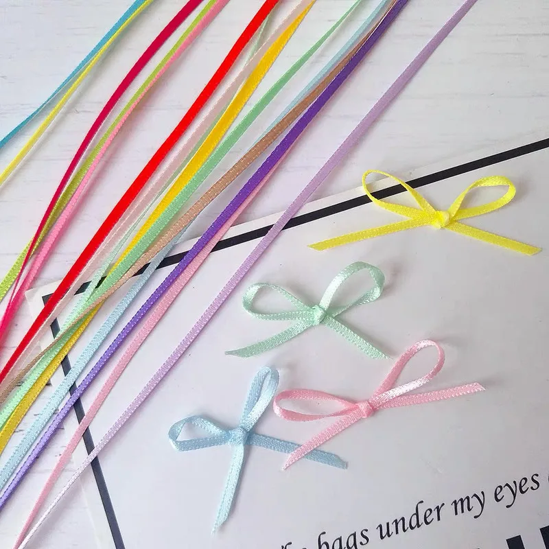 10 yards 3mm Silk Satin Ribbons Crafts Bow DIY Handmade Gift Wrap Party Wedding Decorative satin ribbons satin ribbon