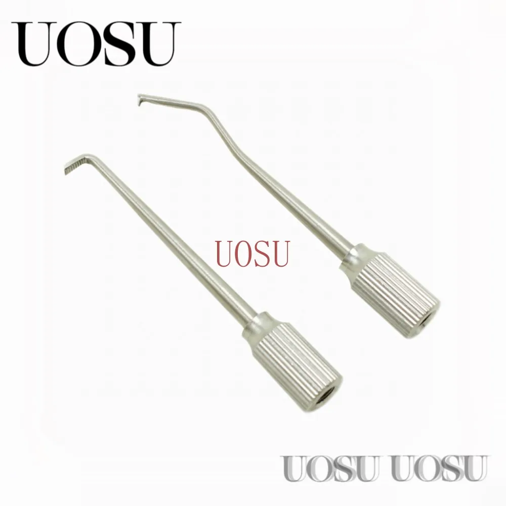 

1 Set Dental Manual Control Crown Remover with 2 Tips Stainless Steel Press Button Lab Equipment Tools Dentist Material