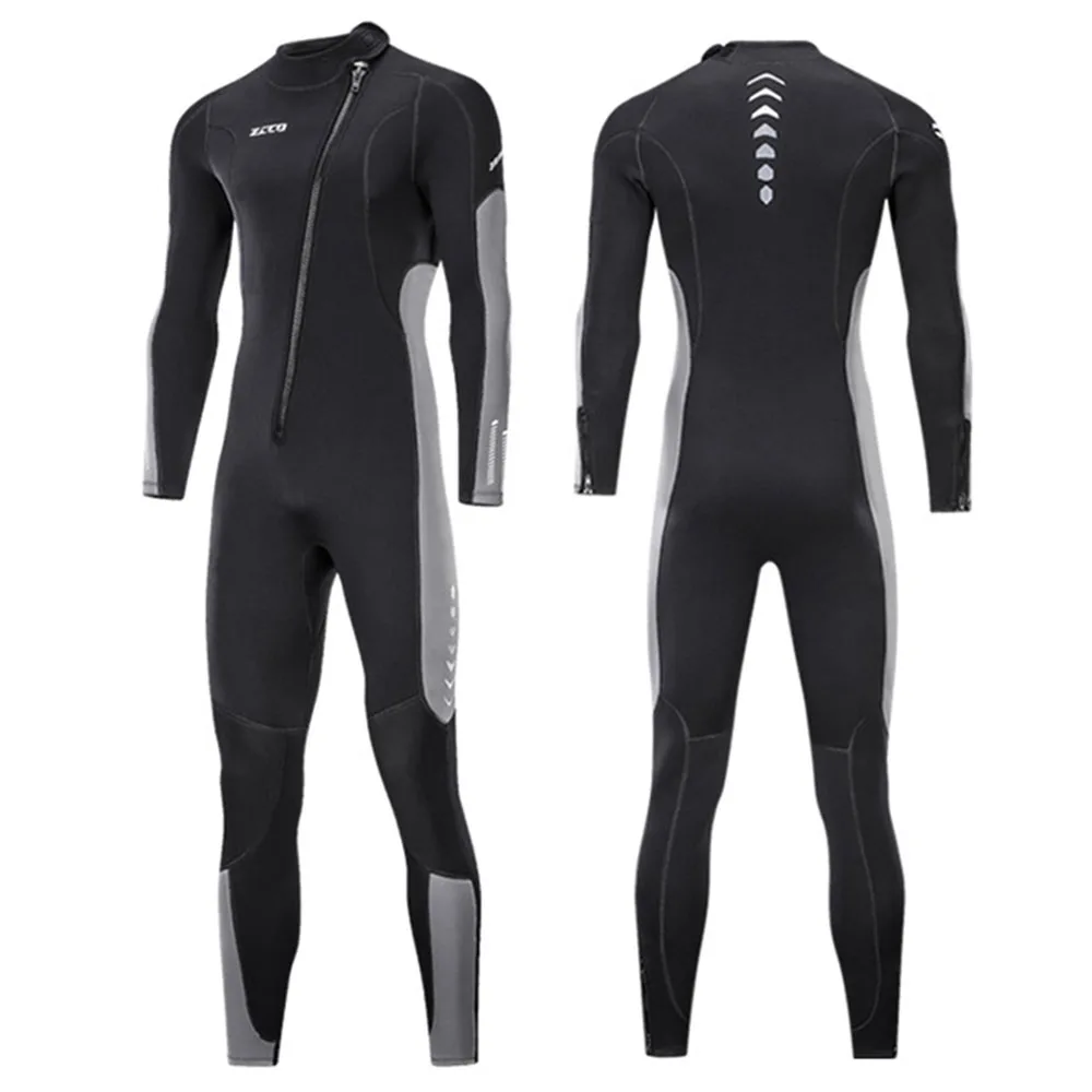 Scuba Diving Suit For Men 3MM Neoprene Wetsuit Spearfishing Wear Snorkeling Surfing Swimming One Piece Set Keep Warm