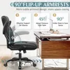 Leather Office Chair, PU Home Computer Desk Chairs with Ergonomic Back Support, 360°Swivel Free，Small Gmaing Chair 4
