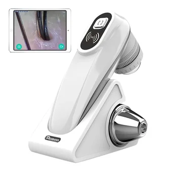 Nuovo WIFI HD 5G Rilevatore di cuoio capelluto/pelle/follicolo pilifero Analizzatore di pelle professionale 50X/200X Lente d'ingrandimento per analisi test UV ricaricabile