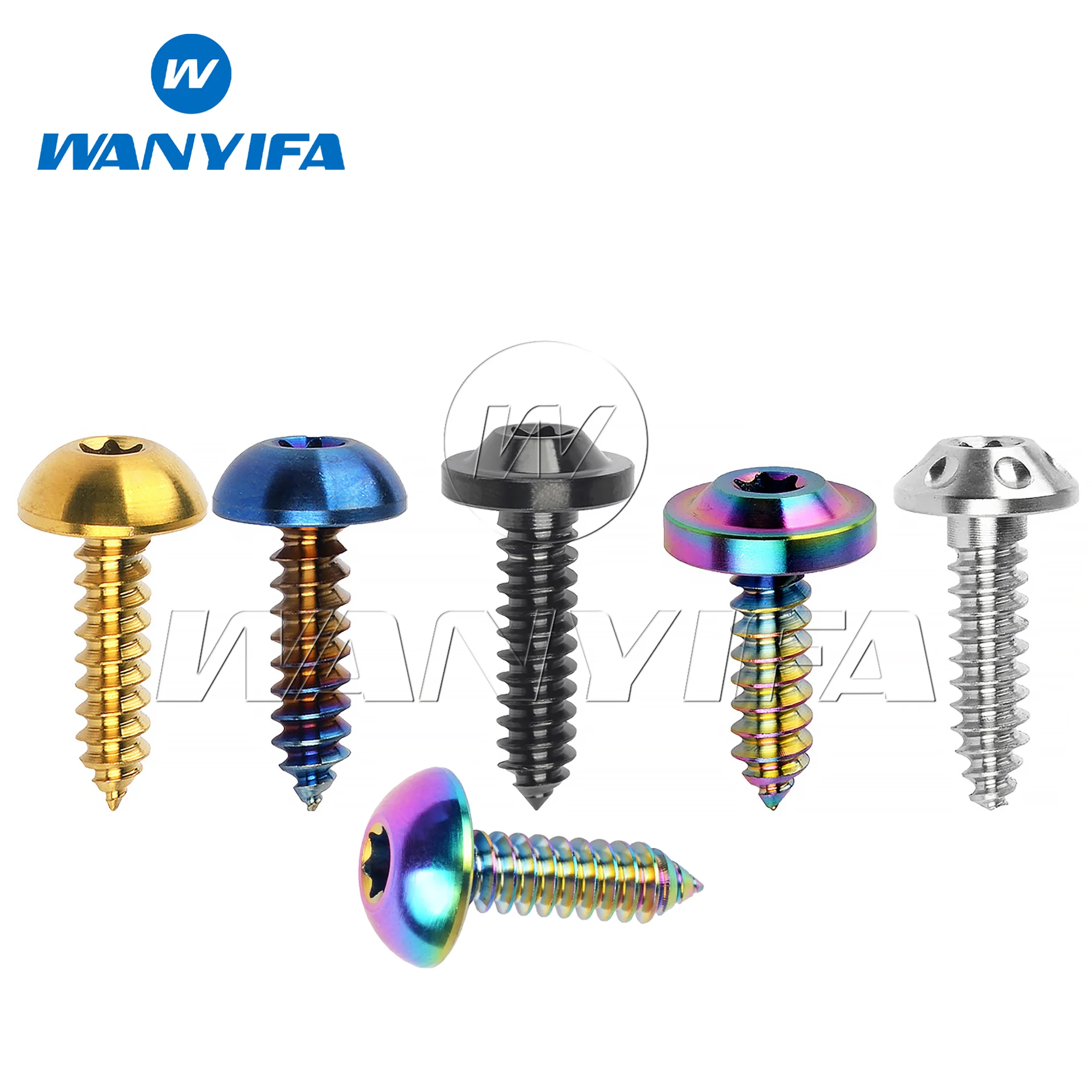 Premium Titanium Self-Tapping Button Screw