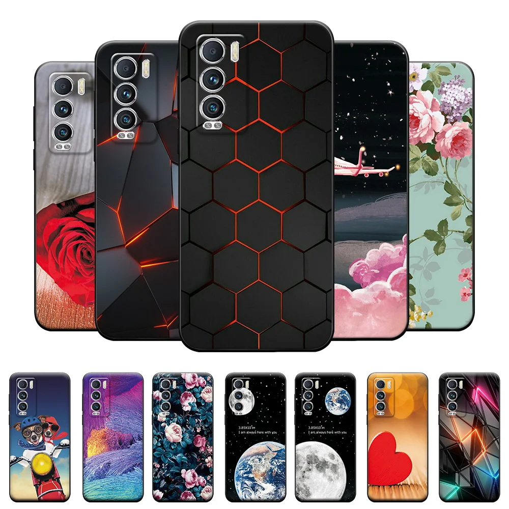 Per Realme Gt Master Edition Custodia In Silicone Tpu Nero Per Oppo Realme Gt Explorer Master Cool Beehive Style Cover Posteriore