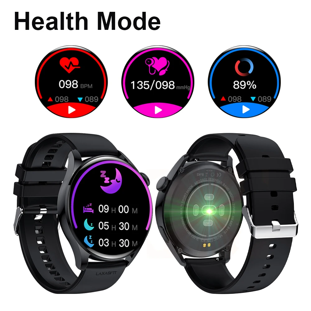 New Smartwatch Bluetooth Call Round HD Display AI Voice Music