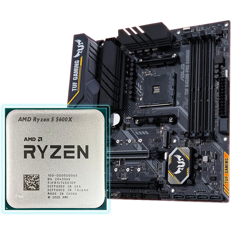 AMD New Ryzen 5 5600X R5 5600X CPU + Asus TUF B450M PRO GAMING