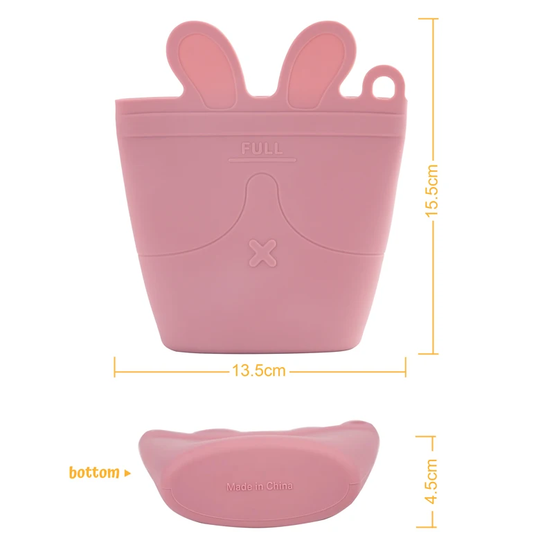 1PC Silicone Reusable Baby Feeding Snack Bags Leakproof Containers Fresh Bag Food Storage Box Freezer Bag Baby Stuff 4