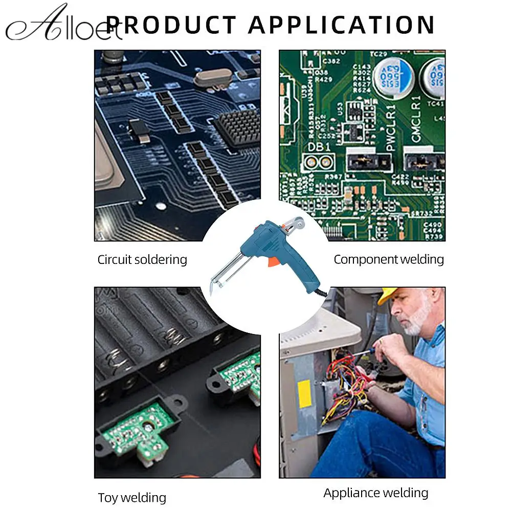 

60W Automatically Send Tin Gun 110V/220V Automatic Soldering Gun Fast Heating Electric Soldering Iron Kit for Electrical Repairs