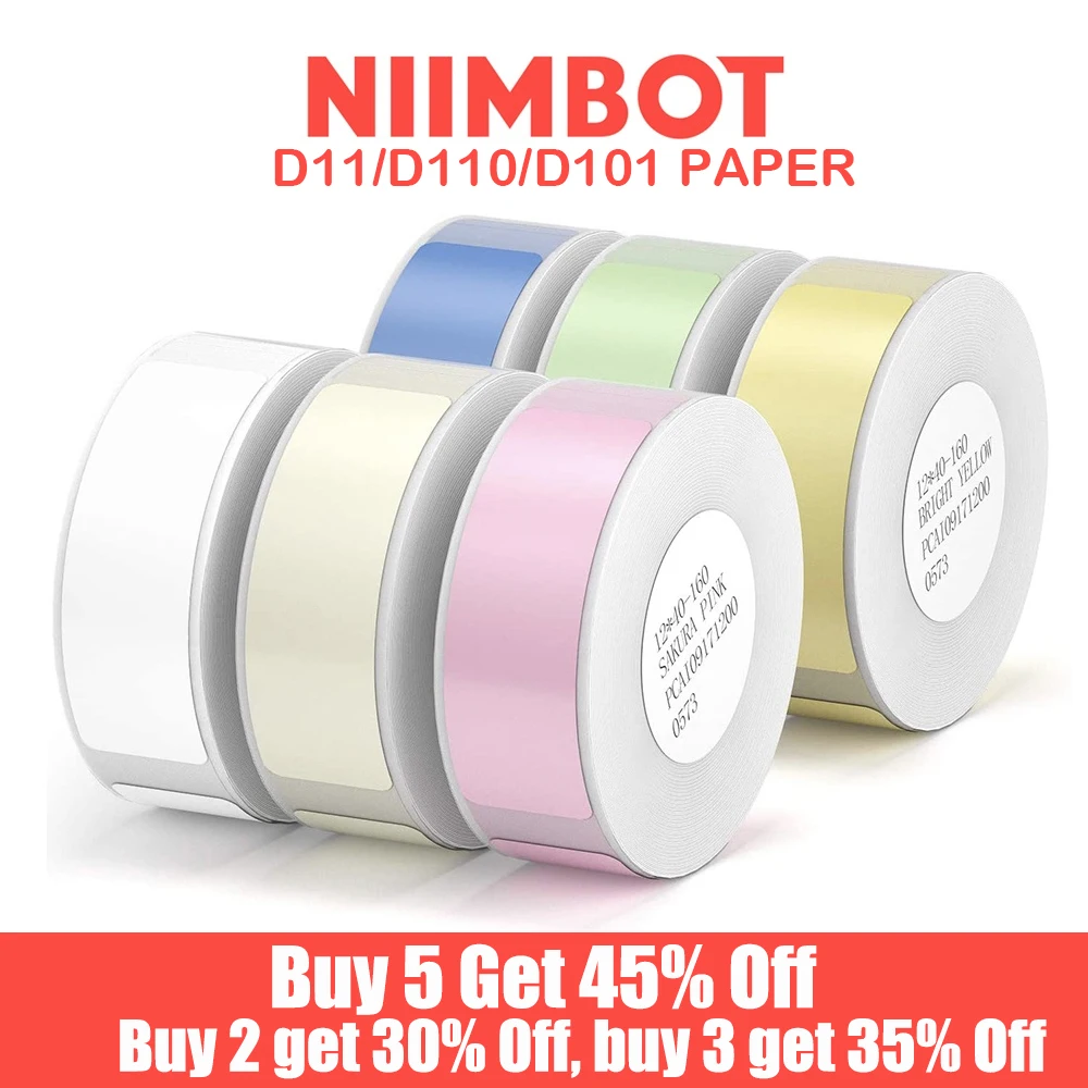 Niimbot Preço Tag Etiqueta Etiqueta do Preço do Supermercado Etiqueta do Preço do Supermercado Papel de Marcação do Preço do Papel Impressora D11 D110 D101 Comprar