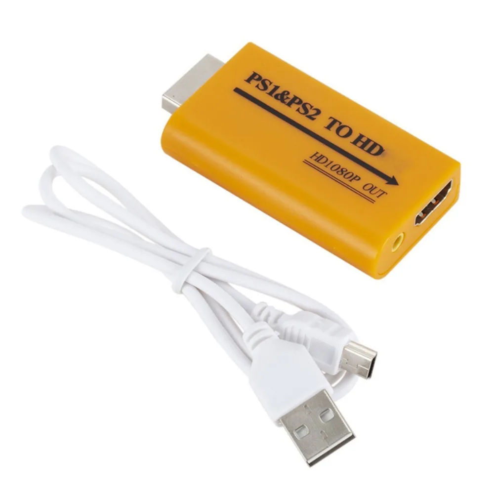 

High-definition Output PS1&PS2 To HDMI-compatible Adapter PS1&PS2 To HDMI PS1 To HDMI PS1 To HDMI-compatible Converter Yellow