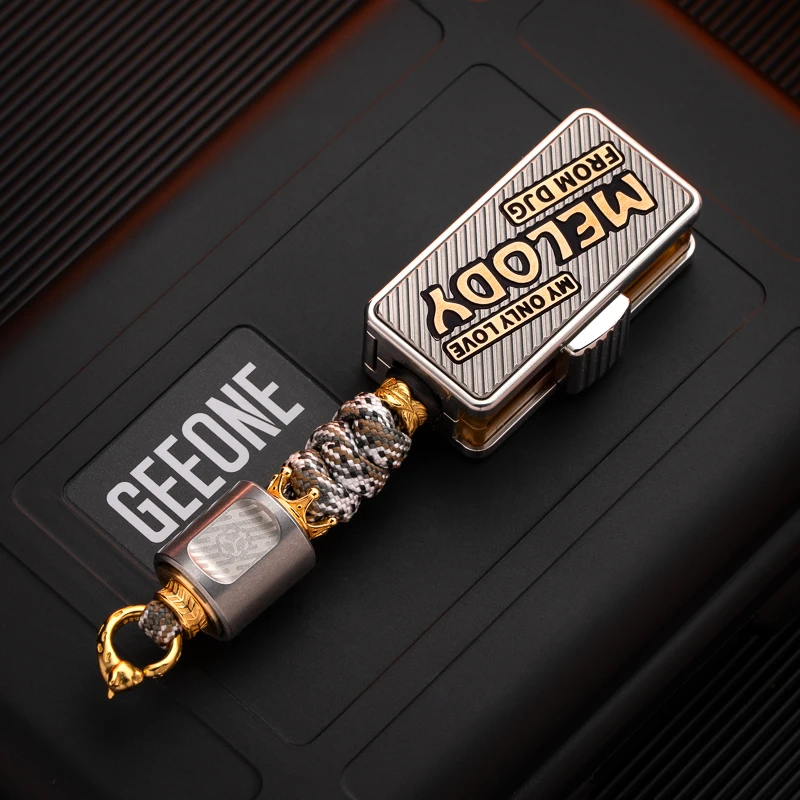 Stock】DJG MELODY Titanium Alloy Mechanical Scale Push Slider EDC