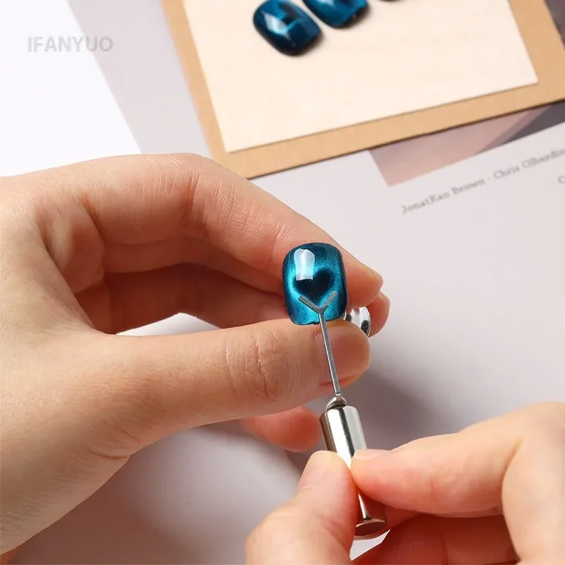  Y Shaped Cat Eye Nail Magnet Set, Creating Heart Shaped Cat Claw Shapes on Nails, Y Shaped Iron Wire,