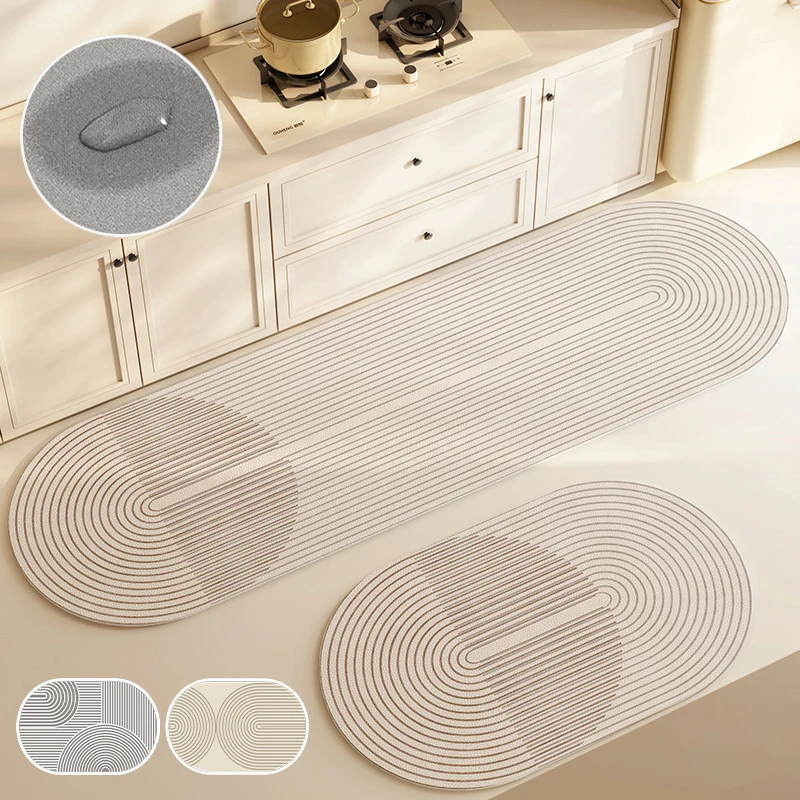 Kitchen Mat Rug Carpet for Kitchen Non-slip Kitchen Floor Mat Super Absorbent Floor Rug Diatomite Long Carpet Bathroom Floor Rug