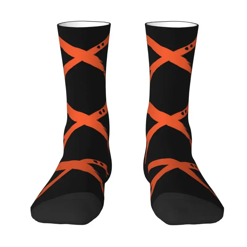 

Anime Bakugou Katsuki Logo X Dress Socks for Men Women Warm Funny Novelty Boku No My Hero Academia Crew Socks