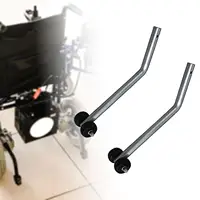 2 Pieces Wheelchairs Anti Rollovers Reverse Wheel Aluminum Alloy Universal Wheelchairs Stabilizer Wheels for Elderly Patient 1