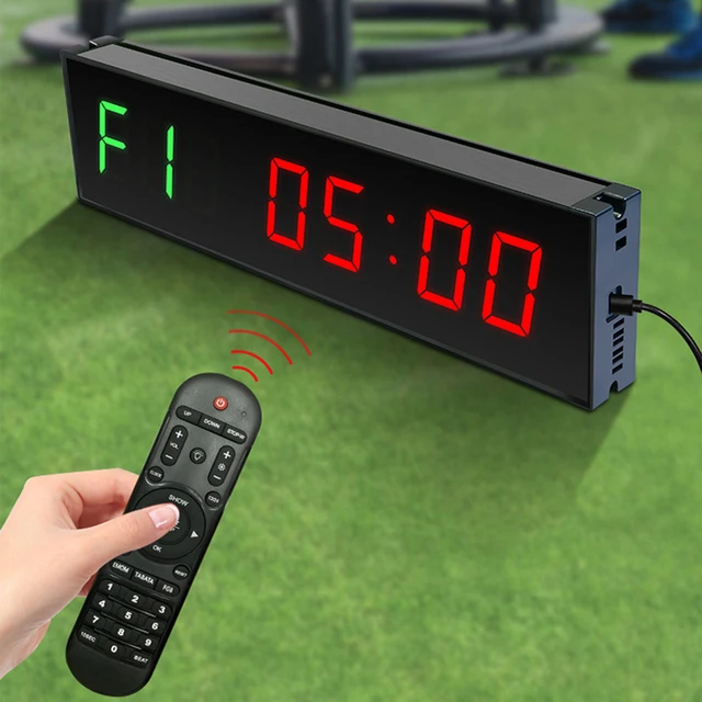 Reloj Digital Cronometro Pared Gimnasio Temporizador De Gimnasio