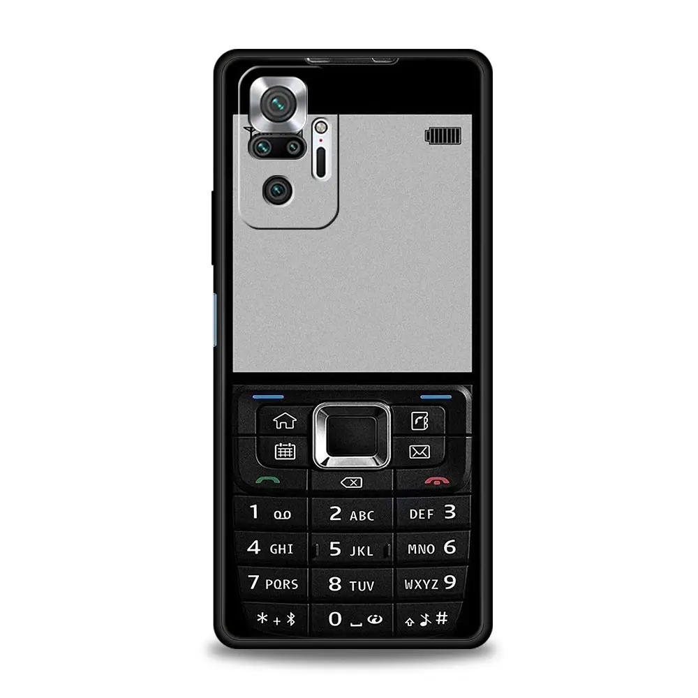 Retro Gaming Phone Case - Classic Game Design, Black Cover