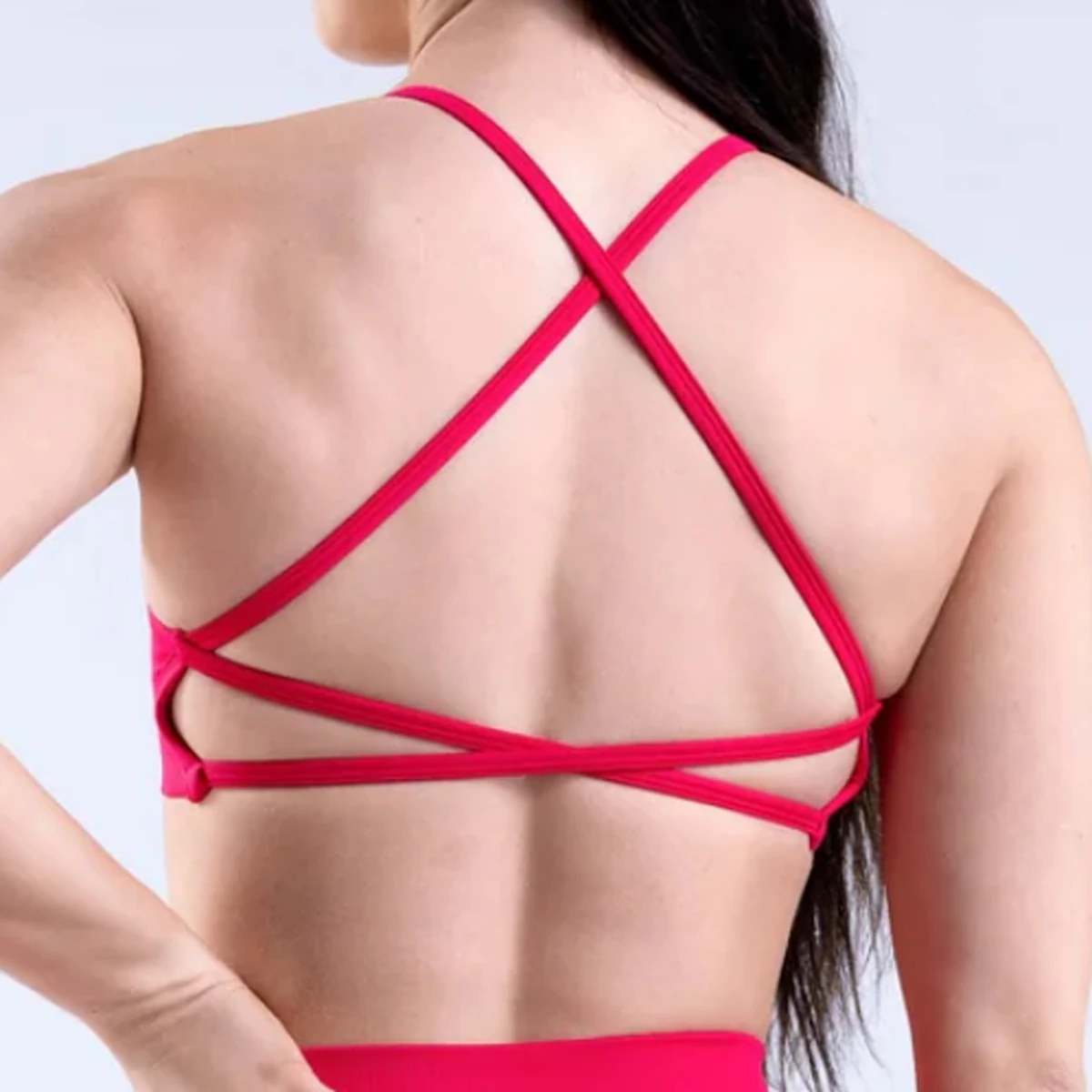 Strappy Backless Sports Bra for Women