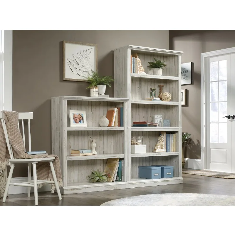 

Sauder 426423 5 Shelf Bookcase, White Plank Finish Bookshelves, Office Furniture