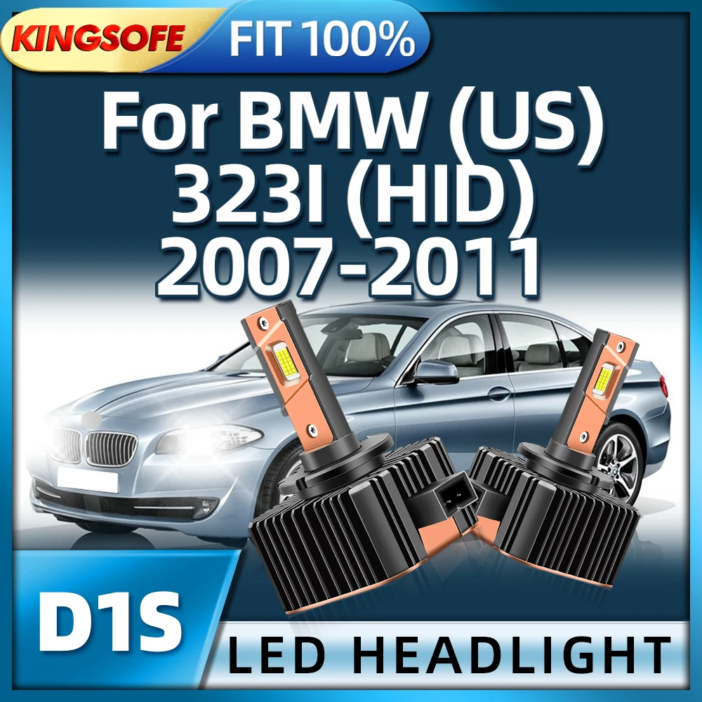 

KINGSOFE 45000LM 130W D1S Bulbs Car LED Headlights Auto Headlamp For BMW (US) 323I 2007 2008 2009 2010 2011