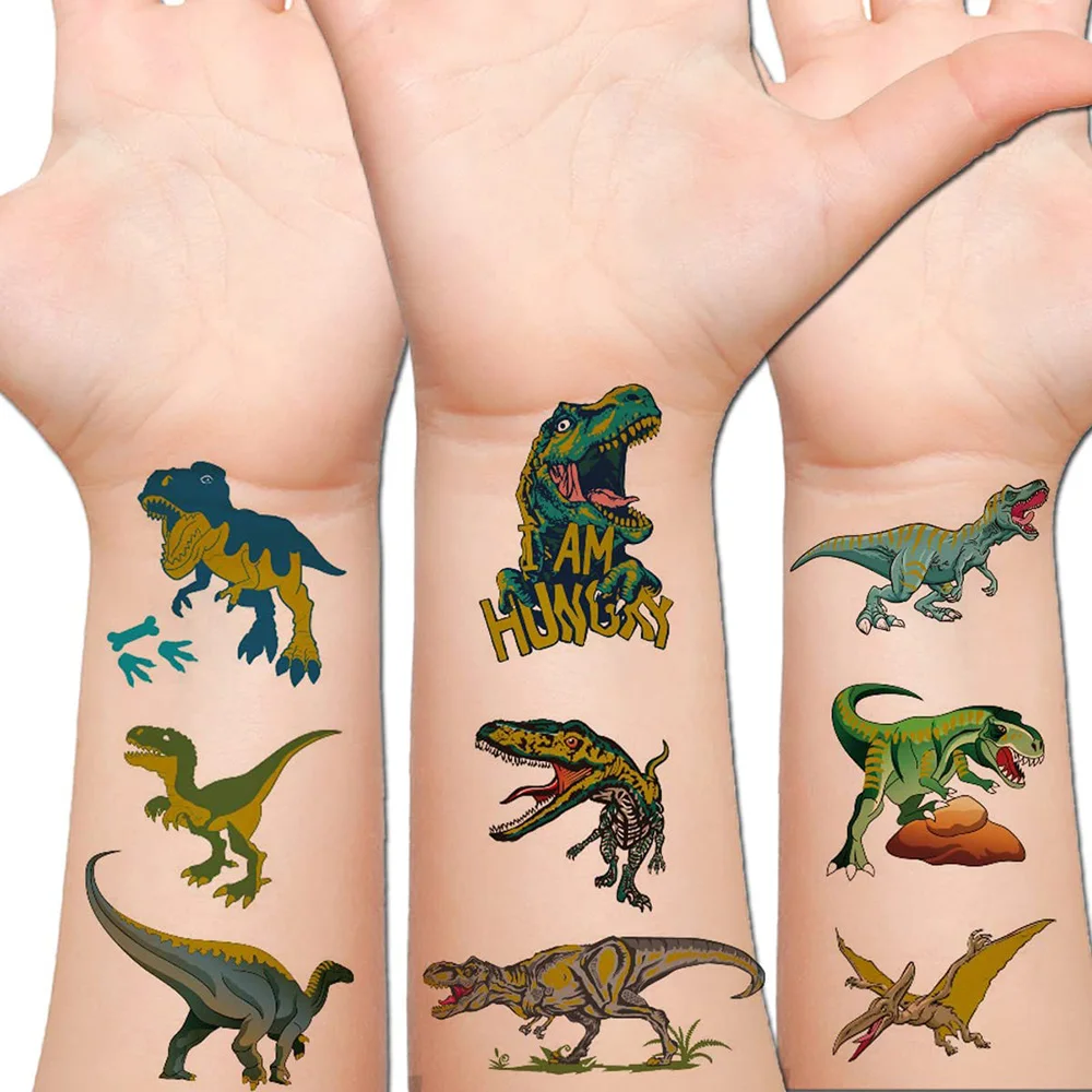 

Glitter Dinosaur Temporary Tattoos Dinosaur Birthday Party Decorations Supplies Favors Kids 70 Gold Glitter Styles for Boys Kids