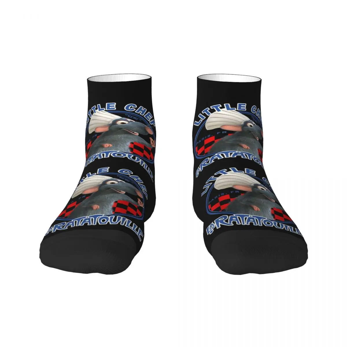 Pixar Ratatouille Remy Little Chef Graphic Mens Crew Socks Unisex Cute 3D Printing Dress Socks