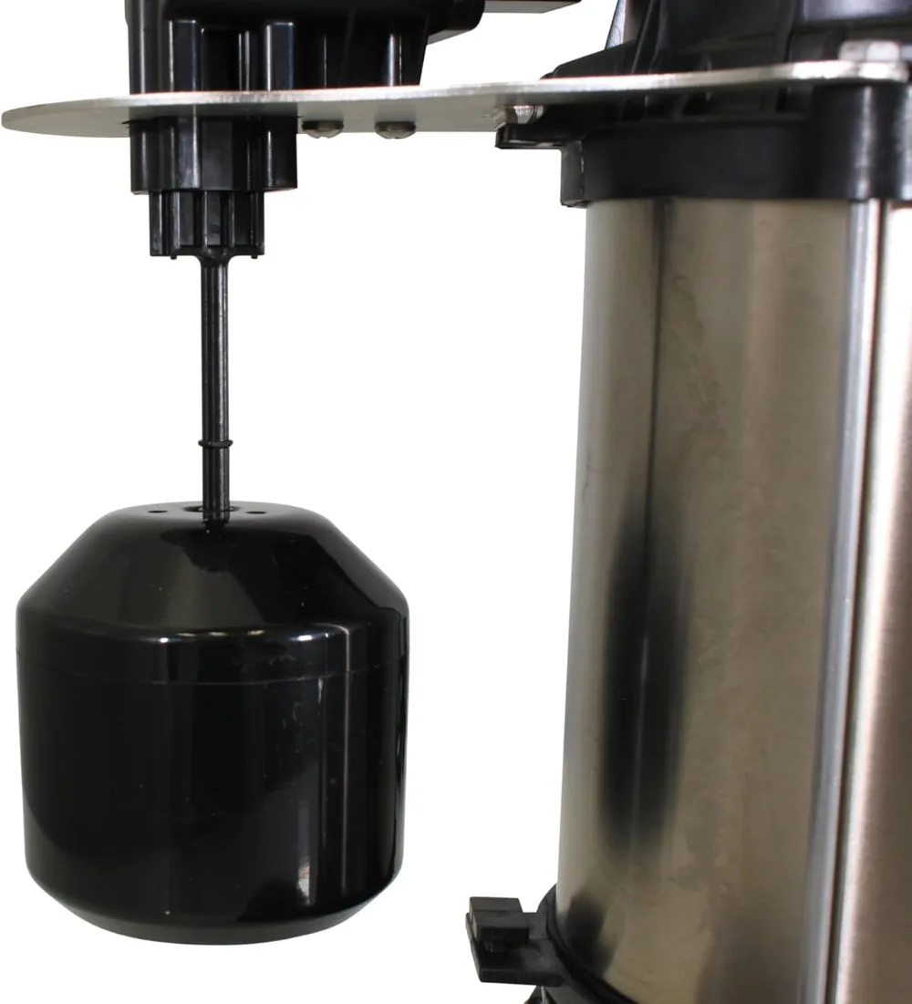 1 HP Heavy Duty Submersible Sump Pump - Cast Iron & Stainless Steel, 6100 GPH Water Removal, Easy Installation