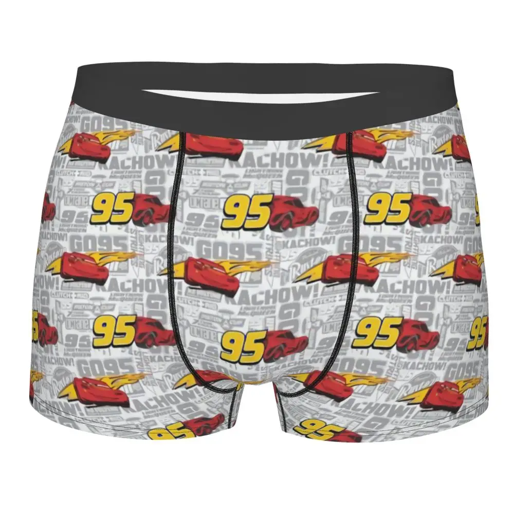 Custom Lightning McQueen Car Collage Boxers Shorts Men's Briefs Underwear Cool Underpants