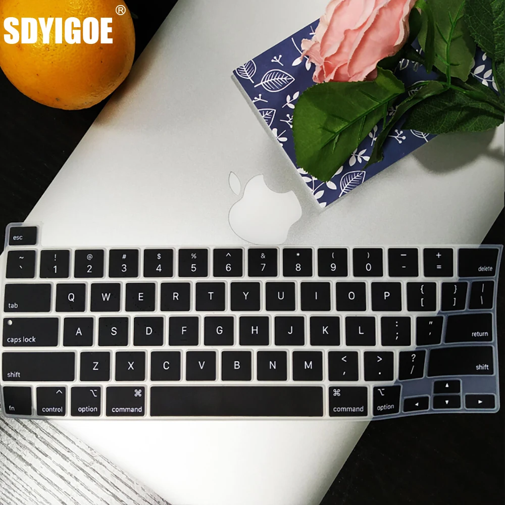 Eua para Macbook Pro 13 2023 m1 Chip A2338 Pro 162023 And141 Teclado Capa de Silicone Macio A2251 A2289 Protetor de Teclado Pele ue