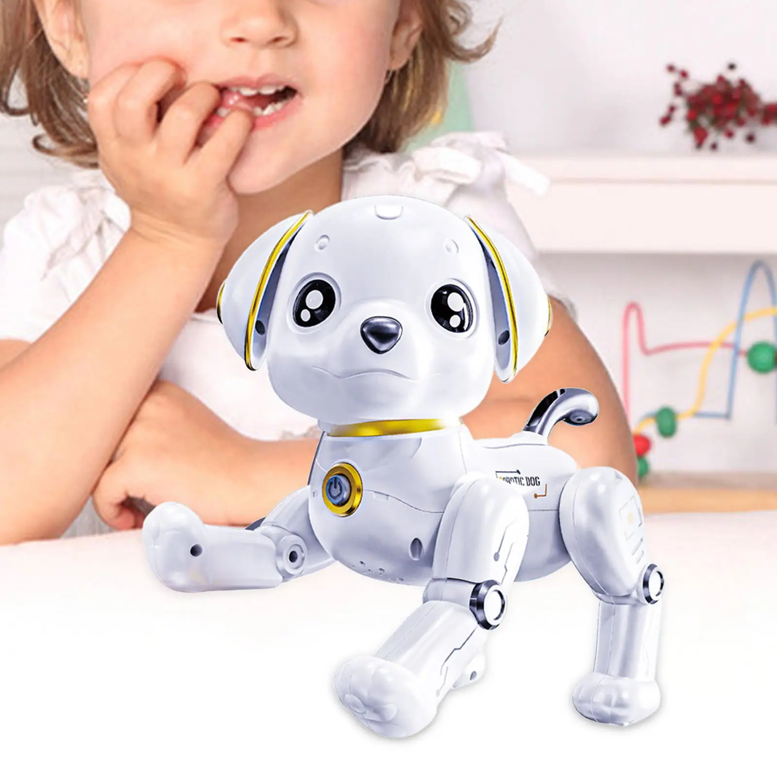 

Intelligent Machine Dog Programming Cute Pet Can Sing Dance Voice Controlled Remote Control Dog For Kids Early Education Toys