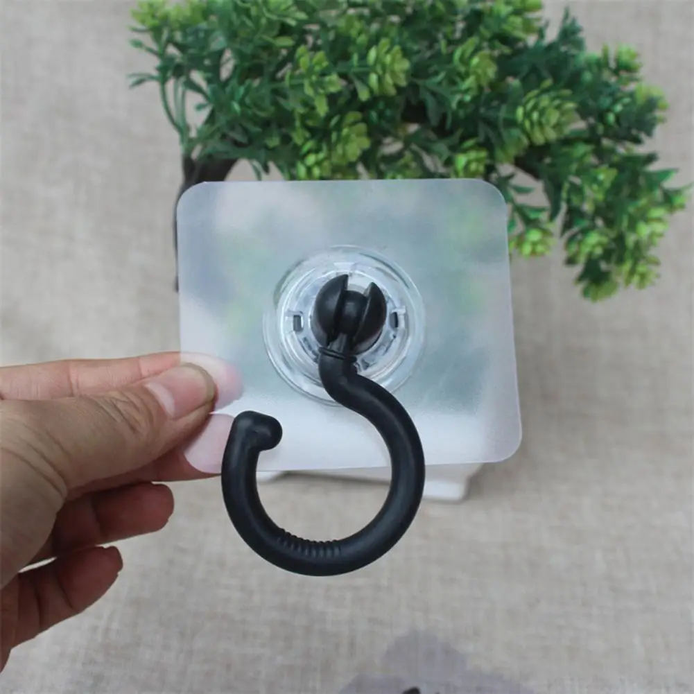 Convenient-Wall-Hook-Clear-Strong-Load-Bearing-Scarf-Handbag-Clothing-Coat-Hanger-No-Drilling-Ceiling-Hook.jpg Kényelmes Falhorog Tiszta Erős Rakomány Csapágy Sálak Kézitáska Ruházati Kabát Nem Fúró Mennyezeti Horog Fürdőszoba Kellékek - Image 3