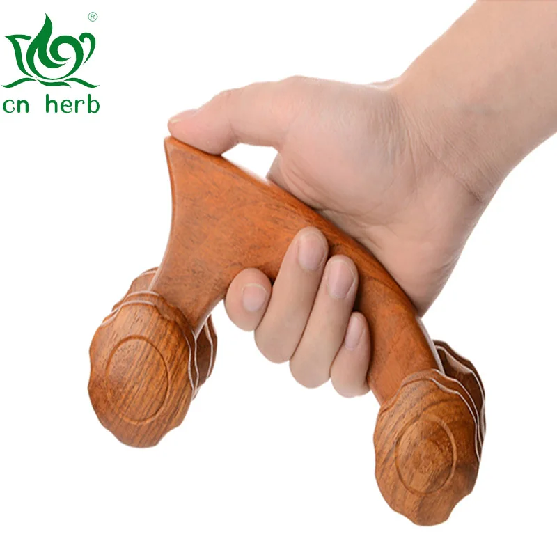 CN Herb Four-wheel Massager Wooden Massage Push Wheel Manual Roller Massager  Massage Roller Universal Knife Massager luggage wheel replacement password suitcase universal aircraft silent roller pulley repair shock absorption 20 inch 26 inch