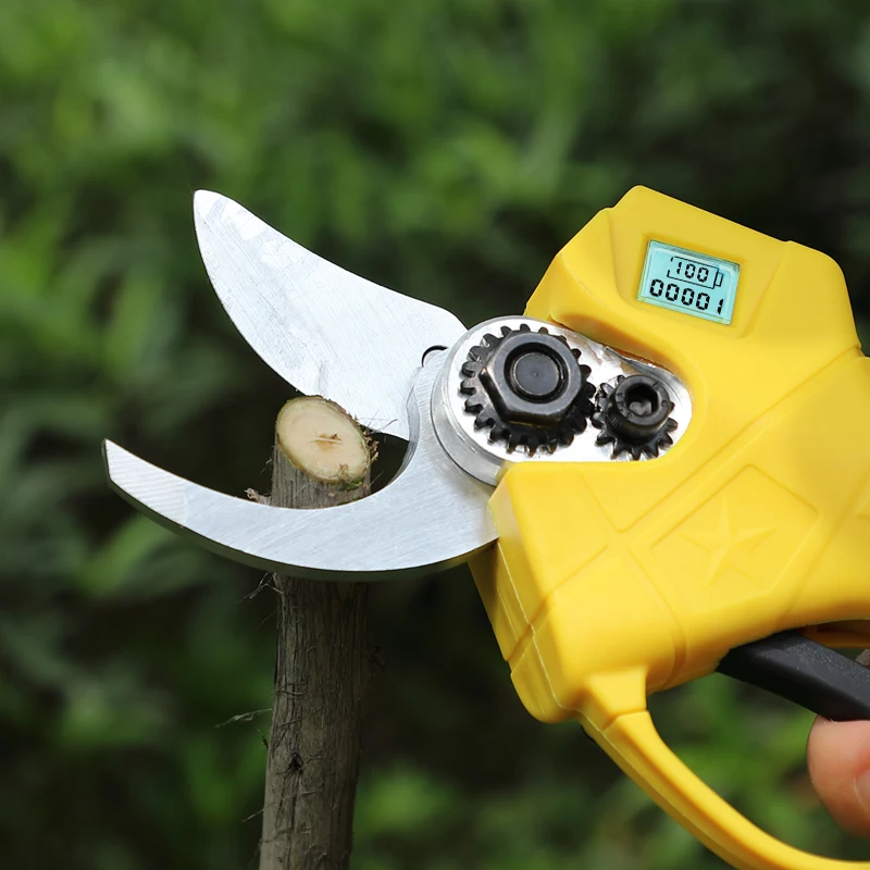 20V 30mm Brushless Electric Pruning Shears with Box Portable Cordless Electric Scissors Orchard Shrub Branch Pruning Power Tools 2