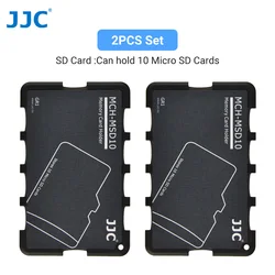 Compact Micro SD Card Holder - Hard Shell Wallet (2PCS - 10 Micro SD)