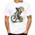 Fixed Gear Bicycle Cyclist Painting T-Shirt New Summer Men Short Sleeve Road Bike Sport Lover White Casual Boy Tees Vintage Tops 26