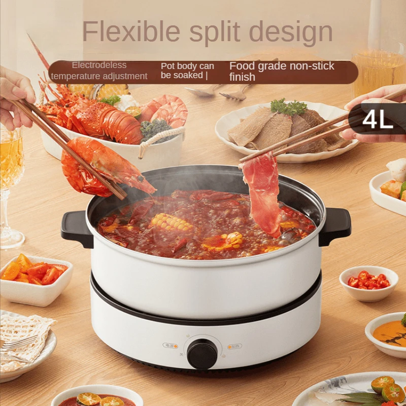 Chafing Dish 4L Midea Electric Multicooker Household Multi-Functional Electric Caldron Heat Pan Small Electric Food Warmer new replacement rg66b3 2h bgef for midea casper air conditioner remote control cool and heat fernbedienung