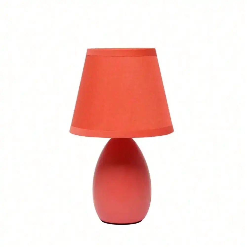 Oval Egg Ceramic Mini Table Lamp for Bedroom, Bedside for Nightstands, Table Lamp for Living Room,Suitable for Small Space