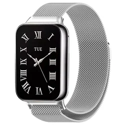 Stainless Steel Magnetic Mesh Milanese Strap Bracelet - Redmi Watch 4 (SILVER)