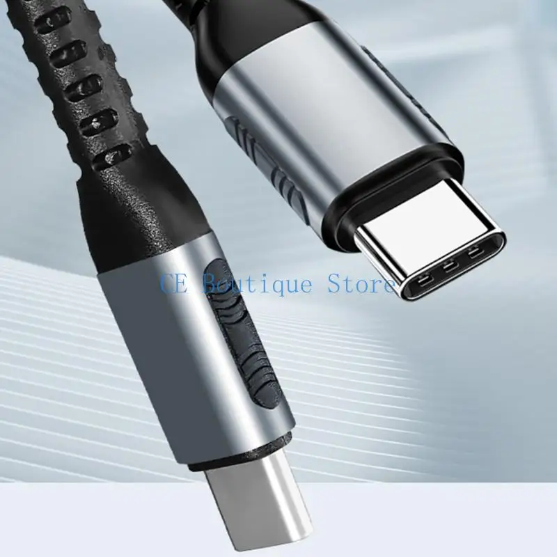 50cm에서 200cm까지 100W USB C to USB C 충전 케이블 라인 5A 지원 480Mbps 데이터 다중 기기 호환