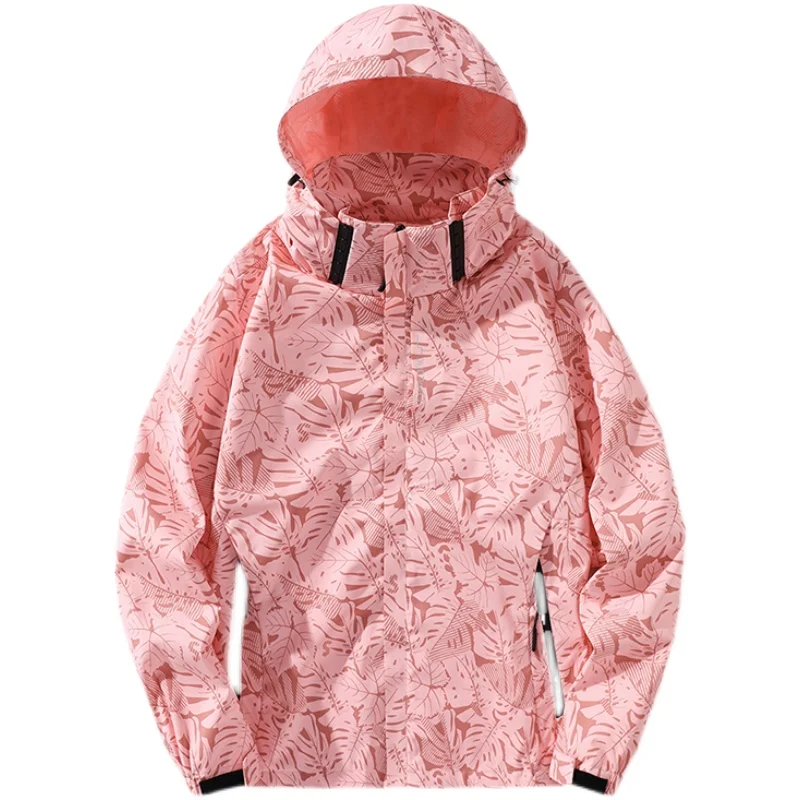 

Fashion Outdoor Spring Zipper Hooded Coat Men's Lightweight Outdoor Windproof Waterproof Travel Long-sleeved Jacket Men Clothing