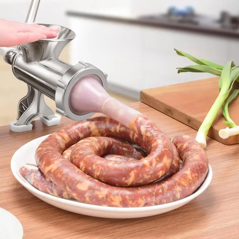 Kitchen Meat Grinder Manual Hand Multifunctional Sausage Mincer Clamp  Aluminum Alloy Grind Meat Hot Pepper Radish Sausage Maker - Manual Meat  Grinders - AliExpress