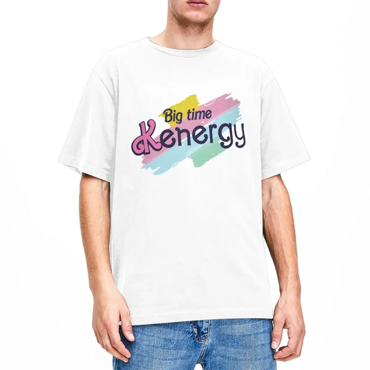 

Футболка Мужская/женская из натурального хлопка, с круглым вырезом и коротким рукавом